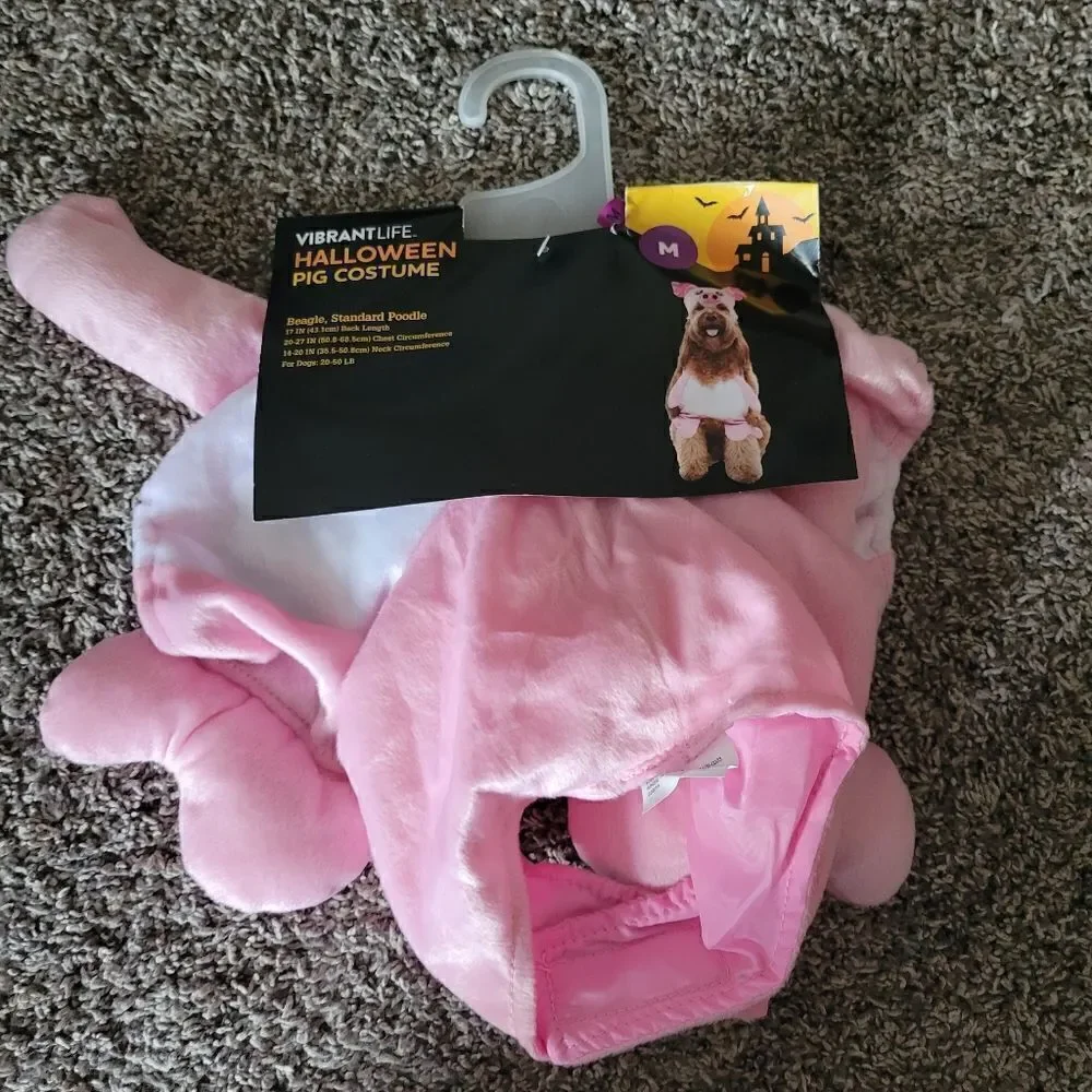 Vibrant Life Halloween Pig Dog Costume Size Medium NWT